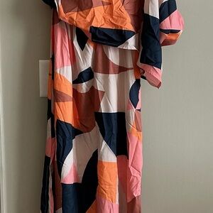 TCEC Multicolor Geometric Maxi Dress